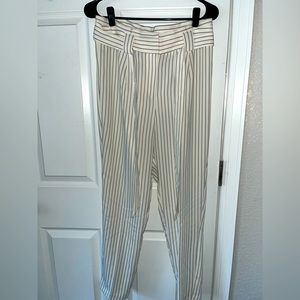 Express Pants Black/White Vertical Striped, size 6R